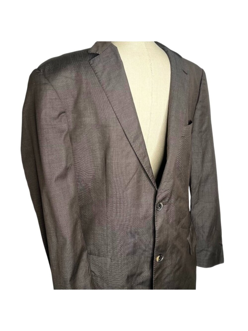 Boss Hugo Boss Blazer Mens Size 42L Double Button Virgin Wool Career Wear